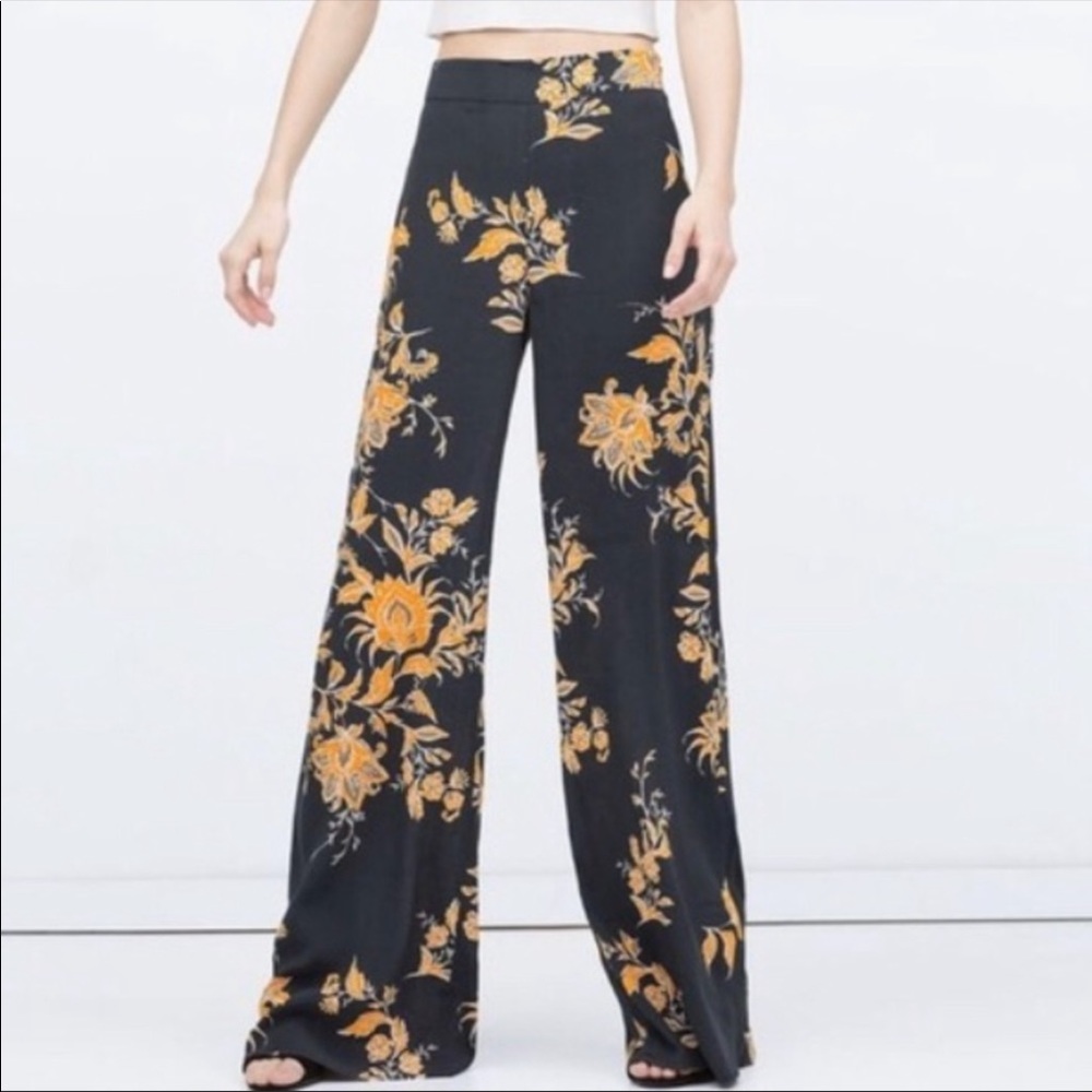 ZARA High Waist Wide Leg Pant ✨READ✨